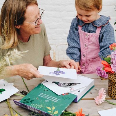 Juego de cartas en lenguaje Montessori