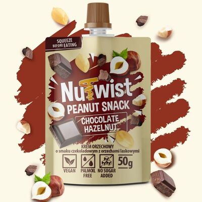 Chocolate hazelnut peanut butter bottle - NUTURA