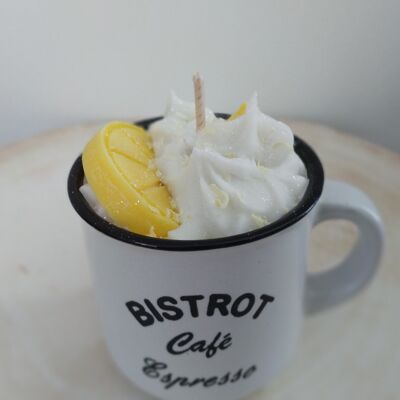 Gourmet lemon meringue cup