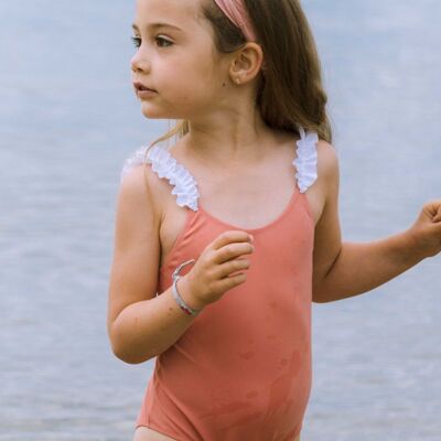 Gaelle-Girl's swimsuit with straps