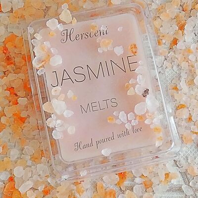 La cire parfumée au jasmin fond