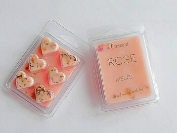 Fondants de cire parfumés à la rose 4