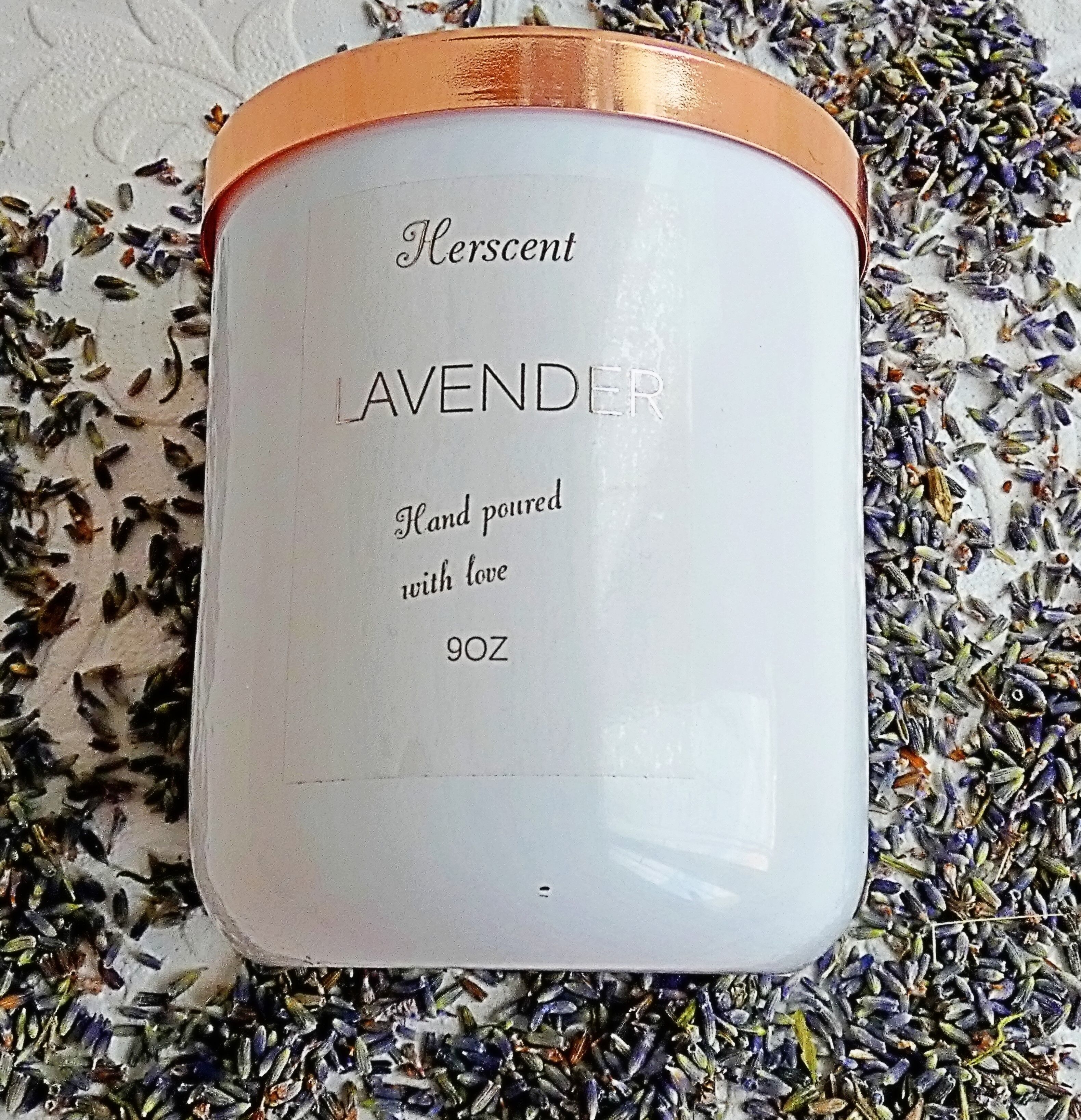 Candela profumata alla lavanda