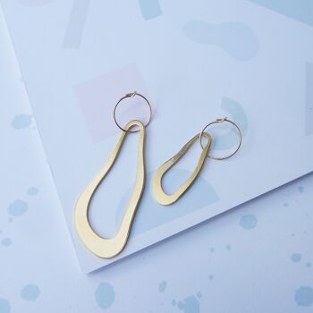 Boucles d’oreilles de piscine Deux boucles d’oreilles pendantes en or 5