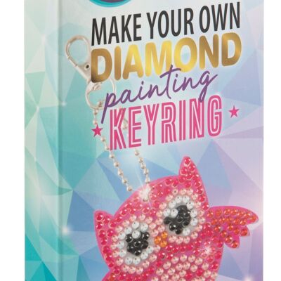 Diamond keychain Owl,DiamantArt,Round Drills