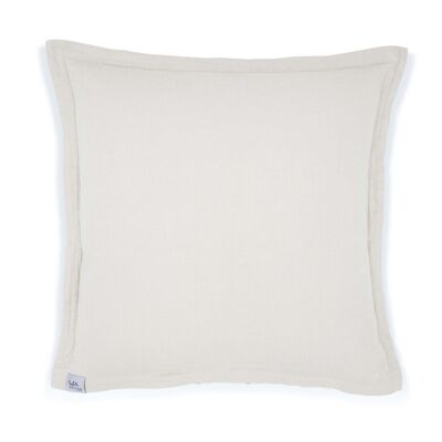 Cuscino per divano in mussola “Adela” • Bianco sporco