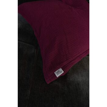 Housse de coussin de canapé en mousseline « Adela » • Rouge Violet 4