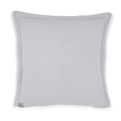 Muslin sofa cushion cover “Adela” • Light Grey