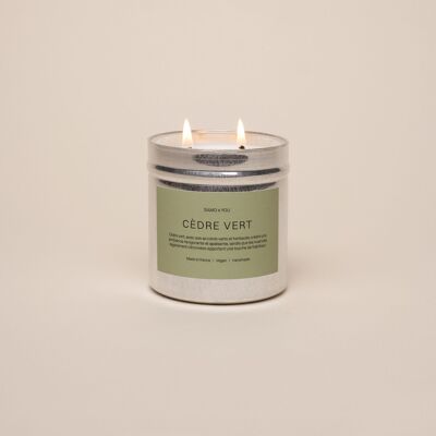 Vegetable scented candle - GREEN CEDRE