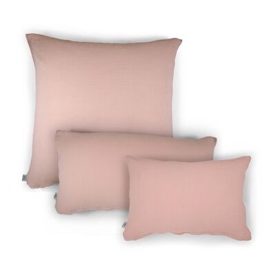 Muslin pillow “Eliane” • Blush