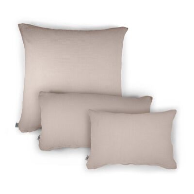 Muslin pillow “Eliane” • Stone