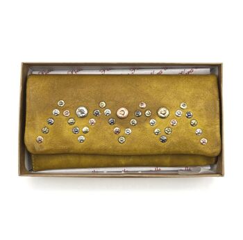 Portefeuille en cuir lavé, effet vintage avec rivets, art. 1033-JU02.422 9