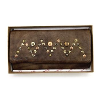 Portefeuille en cuir lavé, effet vintage avec rivets, art. 1033-JU02.422 14