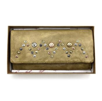 Portefeuille en cuir lavé, effet vintage avec rivets, art. 1033-JU02.422 16