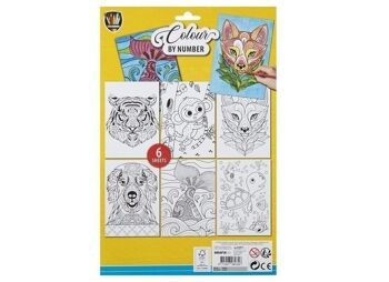 Set de dessin d'animaux - format A4 1