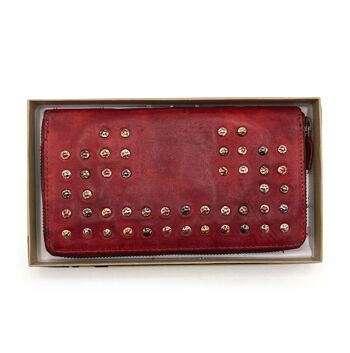 Portefeuille en cuir lavé, effet vintage avec rivets, art. 1037-JU02/1.422 5