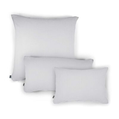 Muslin pillow “Eliane” • Light Grey