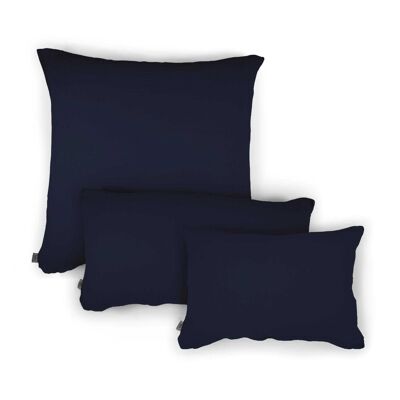 Muslin pillow “Eliane” • Midnight Blue