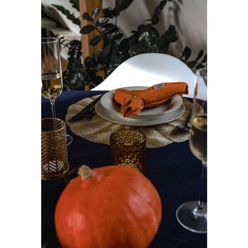 Serviettes en mousseline « Anne-Marie » • Pumpkin Spice • Lot de 4 6