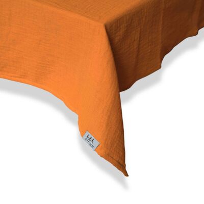 Muslin tablecloth “Angelina” • Pumpkin Spice
