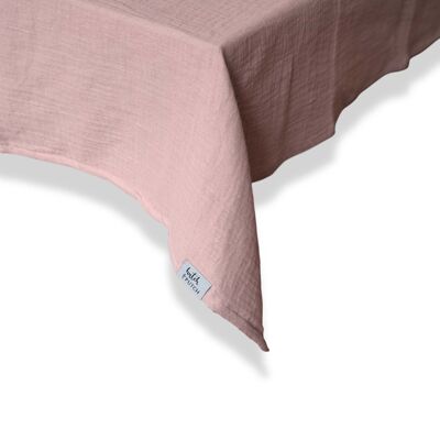 Tovaglia in mussola "Angelina" • Blush