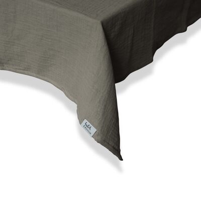 Muslin tablecloth “Angelina” • Anthracite