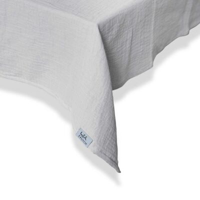 Muslin tablecloth “Angelina” • Light Grey