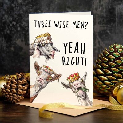 Three Wise Men Card - Holiday Card - Christmas Card