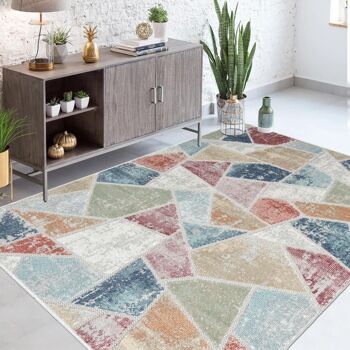 Tapis salon 160x220cm SUN C Multicolore en Polypropylène 2