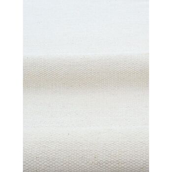 Tapis kilim 80x300cm BAYA IBAY Blanc. Tapis artisanal en Laine 5