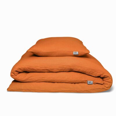 Linge de lit mousseline « Eliane » • Pumpkin Spice