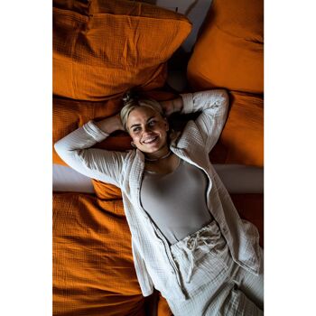 Linge de lit mousseline « Eliane » • Pumpkin Spice 5