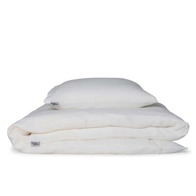 “Eliane” muslin bed linen • Off-White