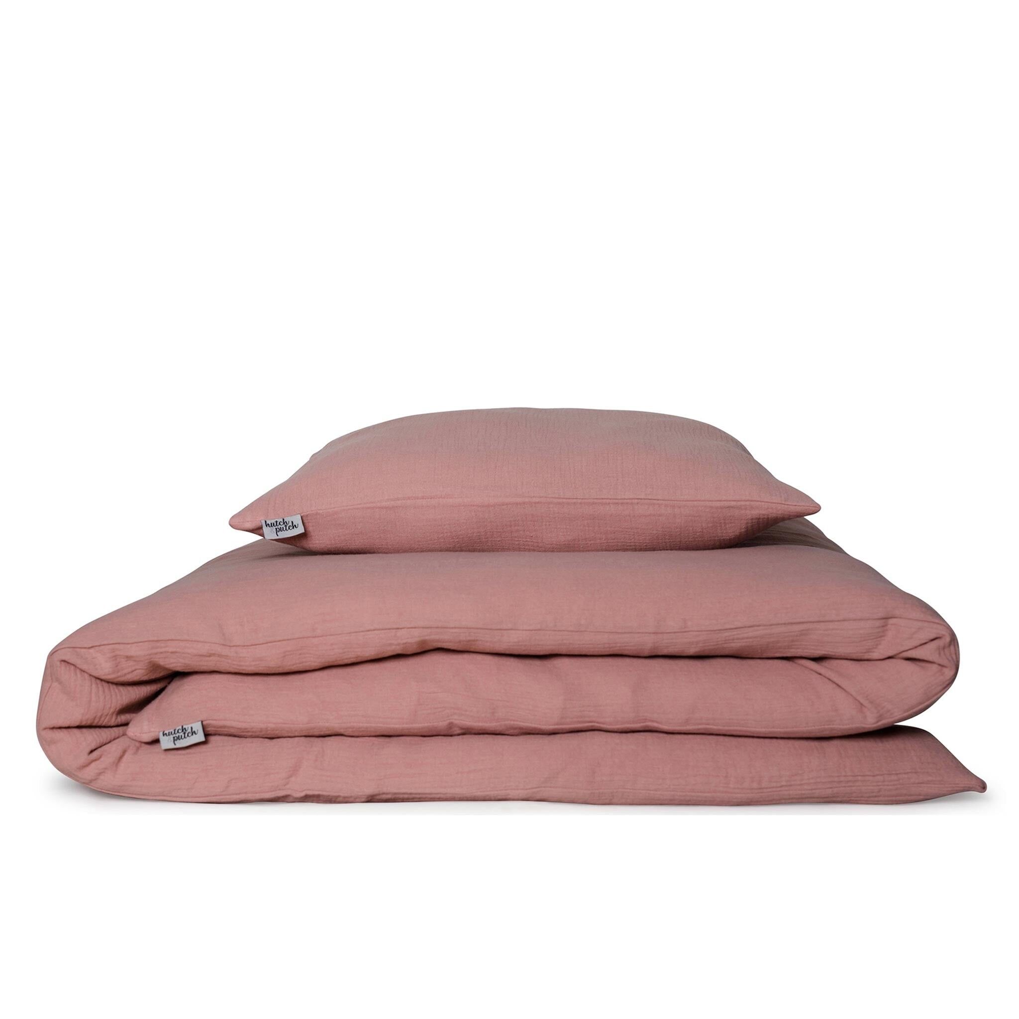 Musselin-Bettwäsche "Eliane" • Altrosa