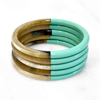 Colorful real horn bracelet - Color 563