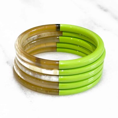 Colorful real horn bracelet - Color 374