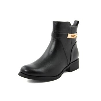 Bottines pour femme Fashion Attitude couleur Noir - Hauteur du talon : 3,5 cm - Collection Hiver ; Article FAG_AX8508_17_NERO 4