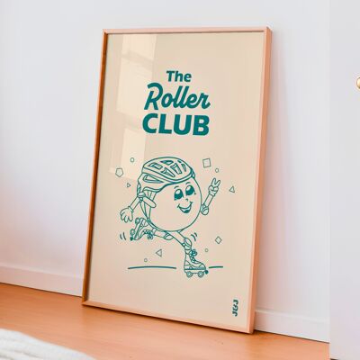 CARTEL RETRO EL ROLLER CLUB