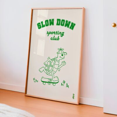 SLOW DOWN CLUB-POSTER