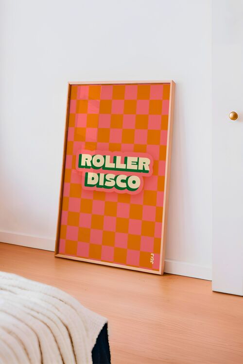 AFFICHE ROLLER DISCO