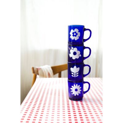 Duralex Mug - "RETRO" BLUE