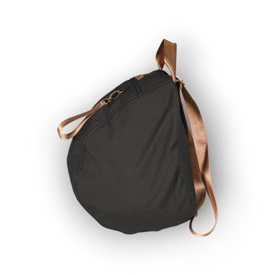 Helmet Backpack - Black and Brown