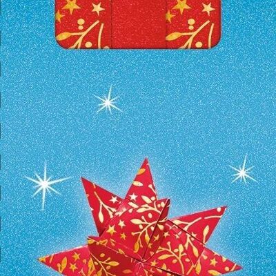 Froebel stars, red/gold