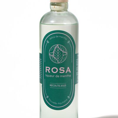 Menta Rosa | Liquore alla menta francese | Zucchero di canna | Senza coloranti | 24°| 70cl