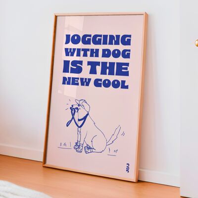 AFFICHE JOGGING WITH DOG