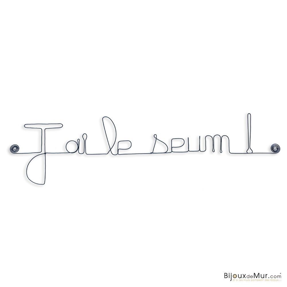 Decorazione da parete in rete metallica - Cameretta per adolescenti "Sono malato! " - appuntare