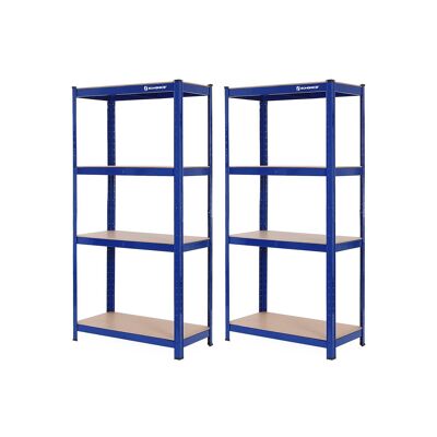 Storage shelf height 200 cm gray 50 x 100 x 200 cm (D x W x H)