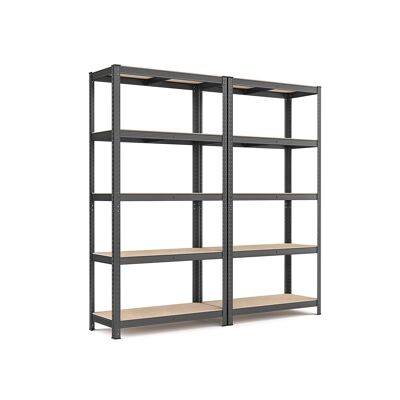 Set of 2 shelves on foot height 200 cm 50 x 100 x 200 cm (D x W x H)