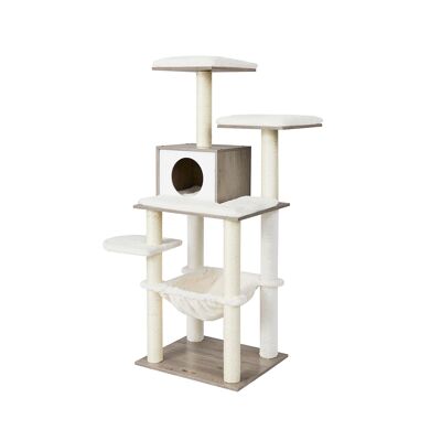 Cat tree 135 cm with hole 46 x 41 x 135 cm (L x W x H)