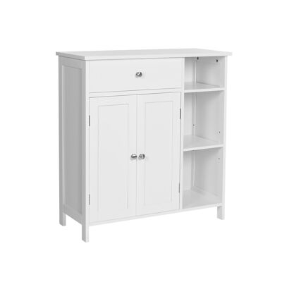 Bathroom cabinet with open compartments 60 x 32.5 x 122 cm (L x W x H)